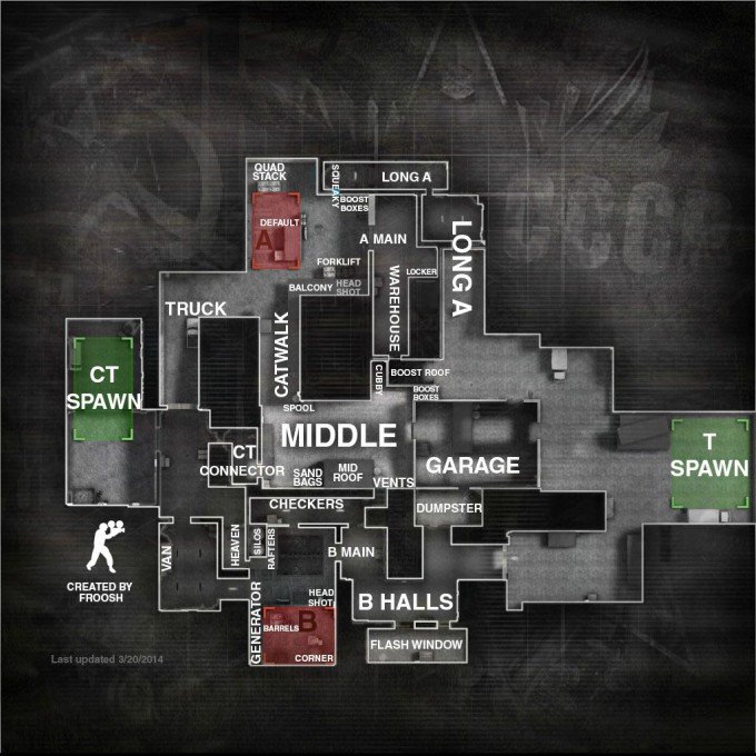 CSGO All Map Callouts Overviews for Competitive Maps 2021