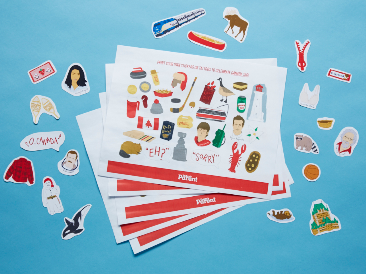 Celebrate Canada With These Printable Stickers And Temporary Tattoos