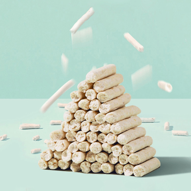 Tofu Cat Litter Flushable and Clumping 100％Plant Fiber Raw Materials