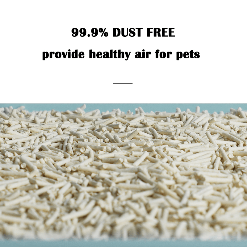 Tofu Cat Litter Flushable and Clumping 100％Plant Fiber Raw Materials