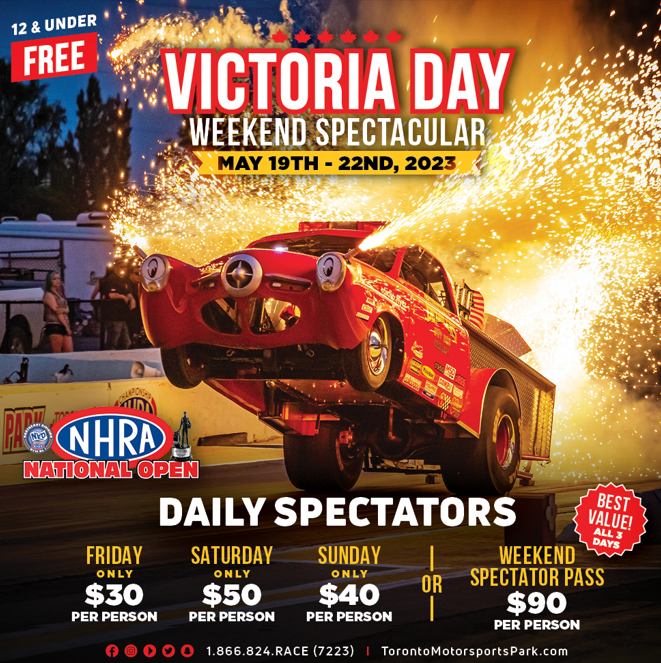 NHRA National Open Victoria Day Weekend