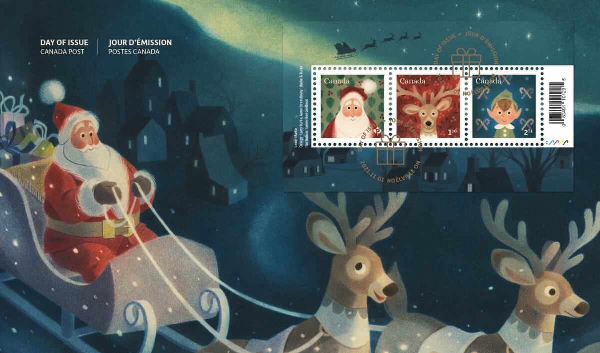 Canada Post Releases New Stamps For Christmas & Holidays