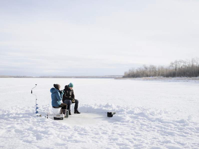 Ice Fishing Around Calgary