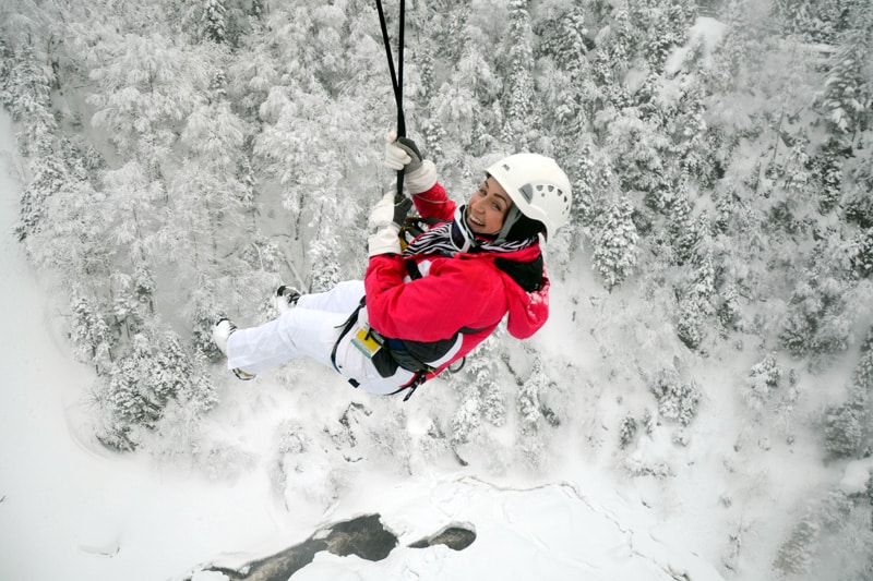 6 Places For Winter Zip Lining in Canada