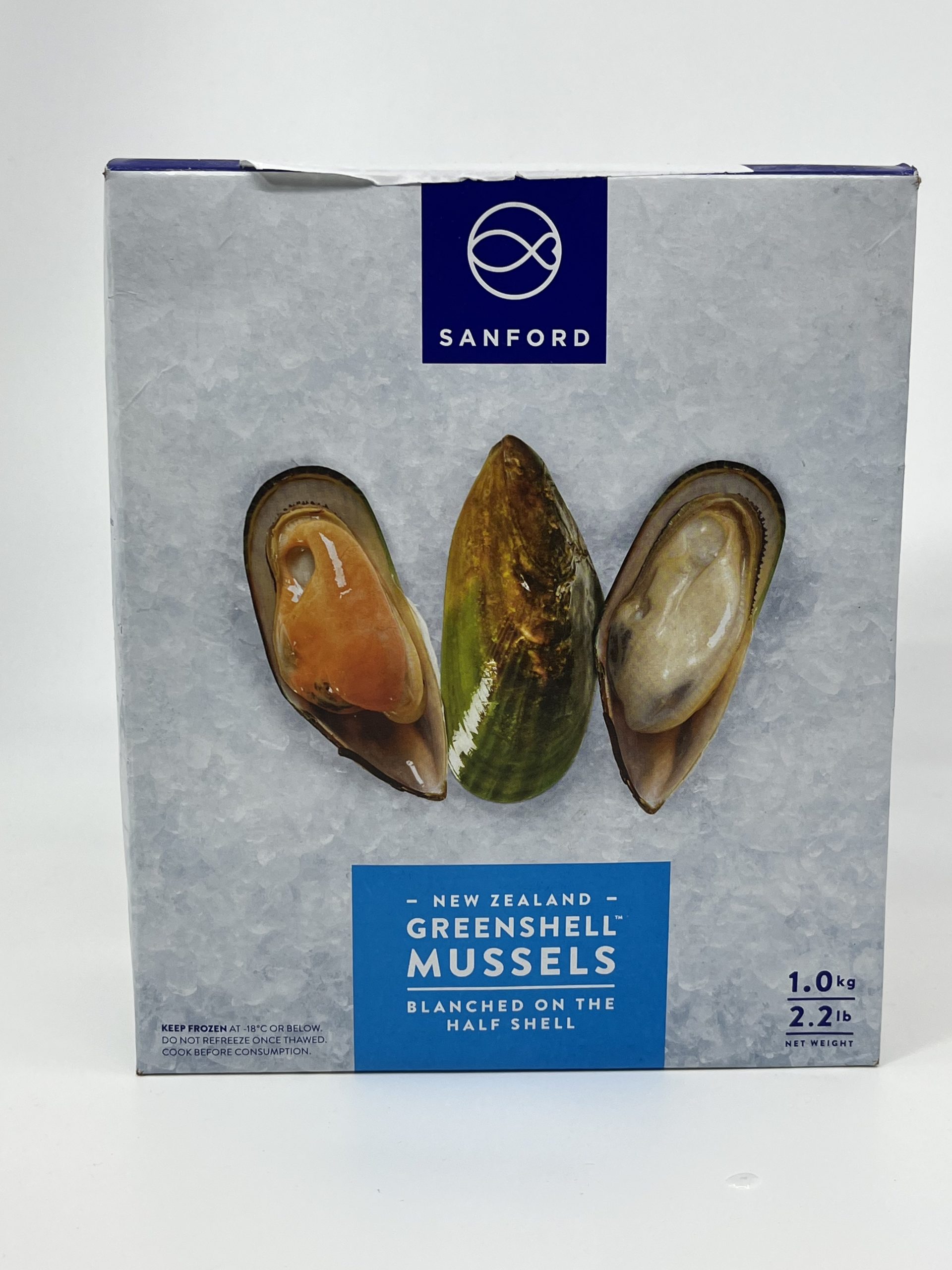 Half Shell Greenshell Mussels 1kg Frozen to GET