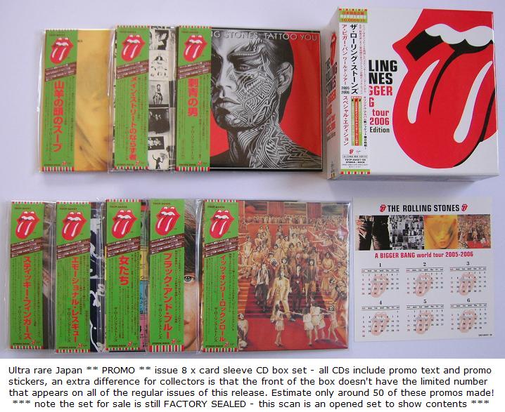 A bigger bang tour 8cd box set by Rolling Stones, CD box with