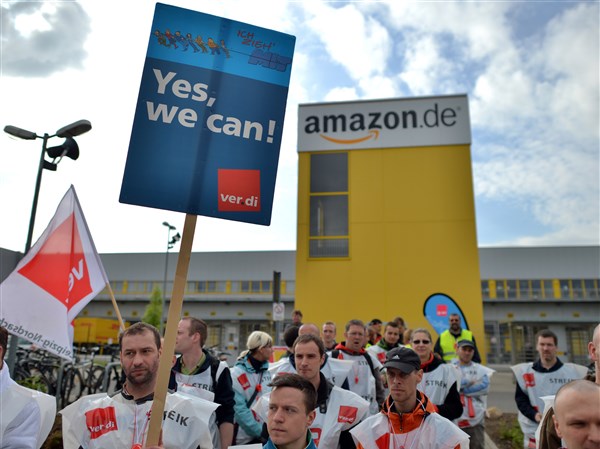 Amazon workers in Germany stage strike The Blade