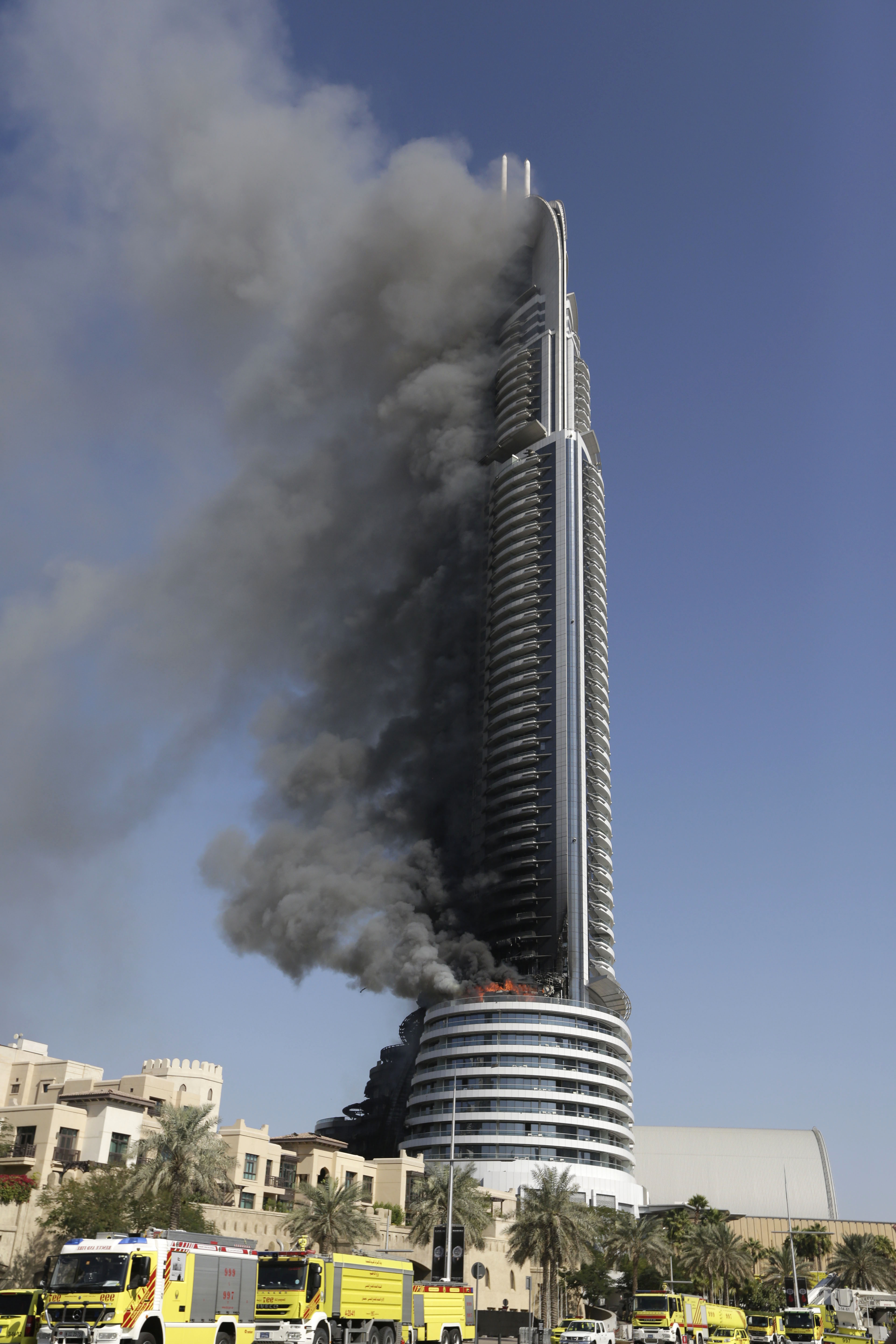 New Year's Eve skyscraper fire in Dubai smolders into 2016 The Blade