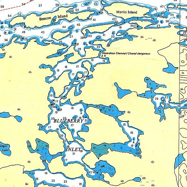 Blueberry Inlet, Lake of the Woods Ontario Maps