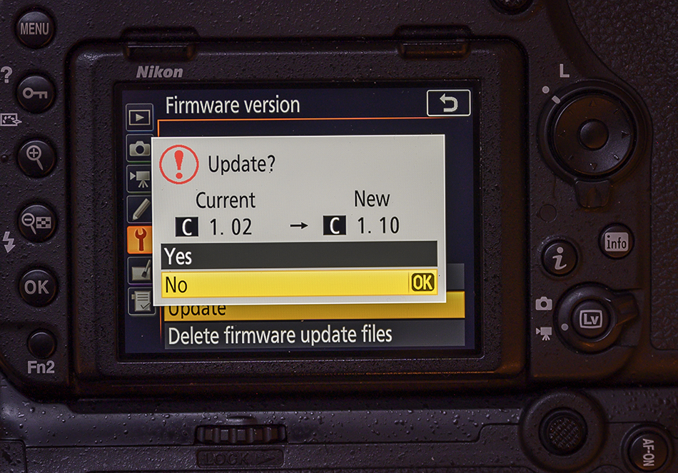 Nikon Firmware Updates; how to install. Tom Bol Photography, LLC