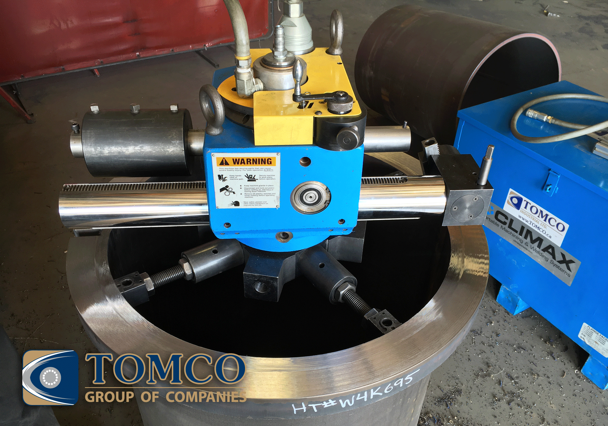 TOMCO Group portable/field machining, heat treating, bolting services