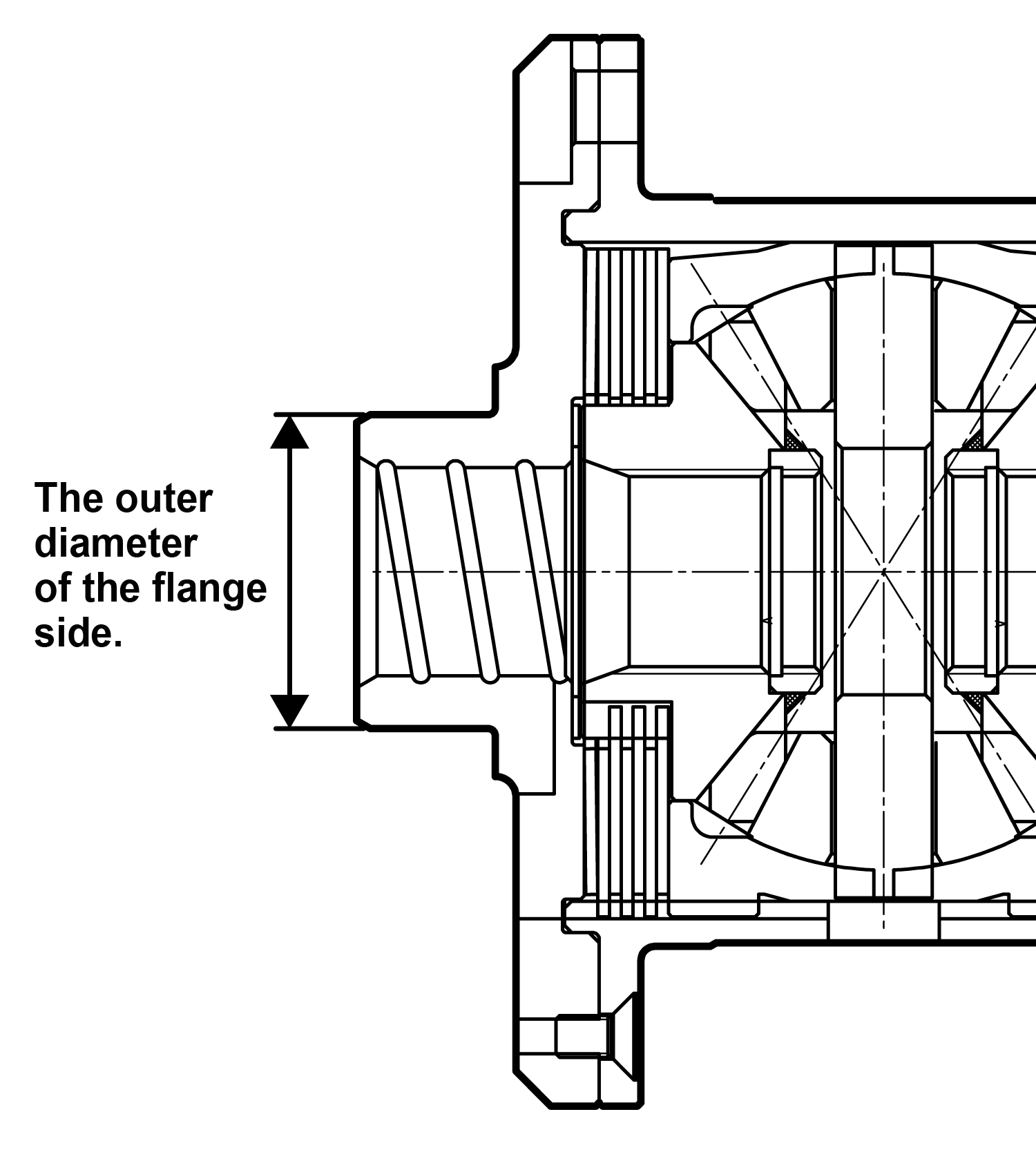 Confirm the type name from the shape of the differential case body.