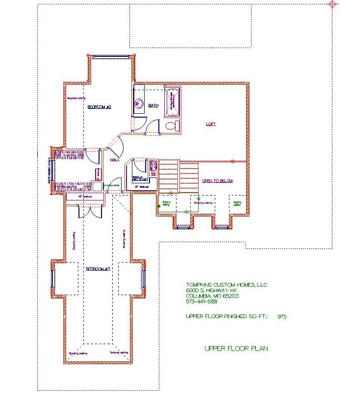 Floorplan 800defoe Custom Homes by Tompkins Construction