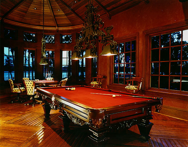 Tom Price Architect...Country French Home...Billiard Room