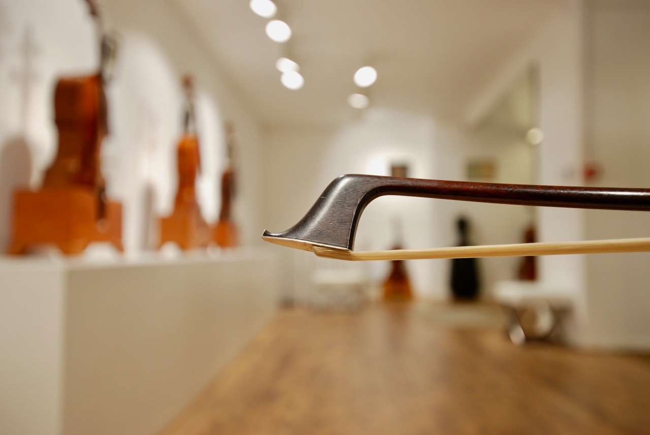 Hill cello bow for sale Tom Woods Cellos London's finest cello shop