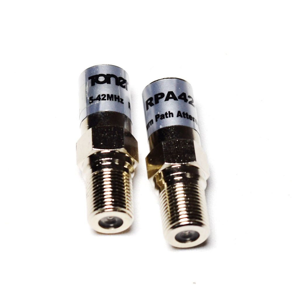 RPA42 Return Path Attenuator, 3, 6, 9, 12 & 15 dB Values Toner Cable