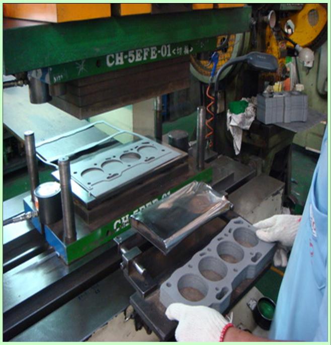 Continuous Punching Machine for Accessories of Cyl. Head Gasket