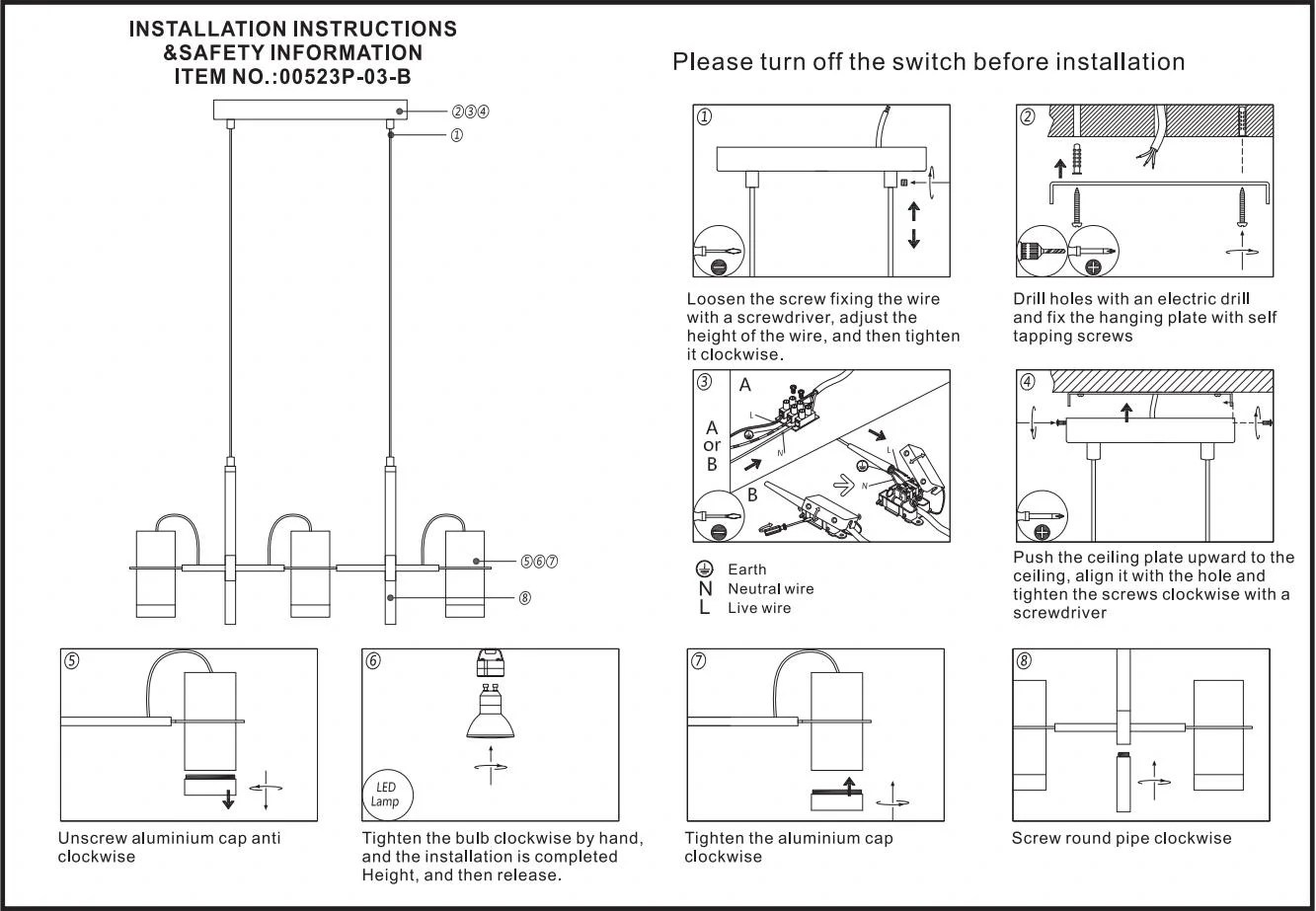 Install Light Fixture | Tonsda Lighting