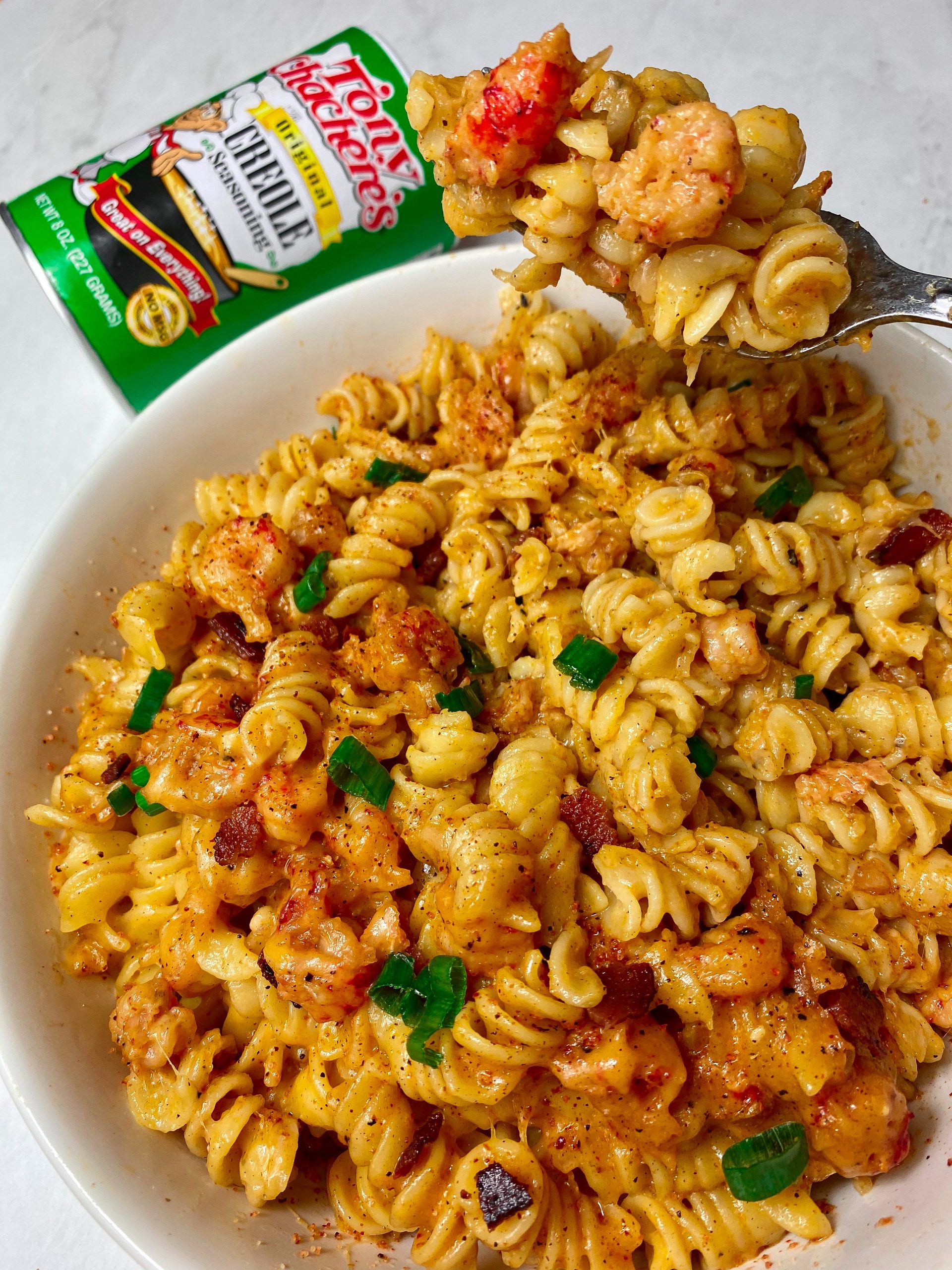 Cajun Crawfish Mac and Cheese by Hangry Houstonian Tony Chachere's