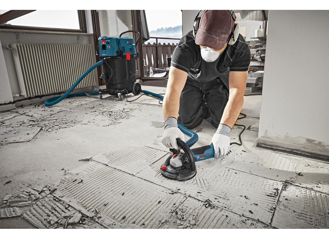 5In. Concrete Surfacing Grinder with Dedicated DustCollection Shroud