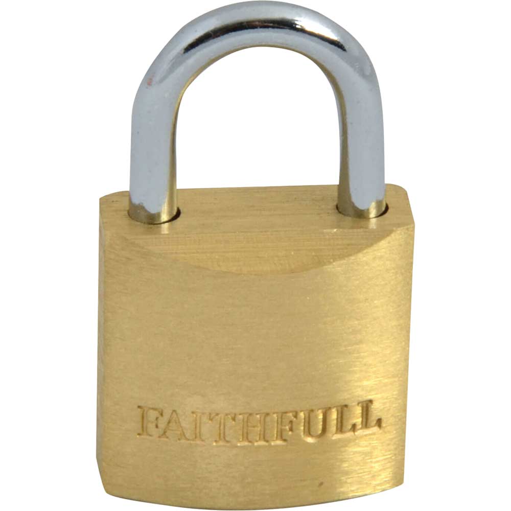 Faithfull Brass Padlock 50mm Standard
