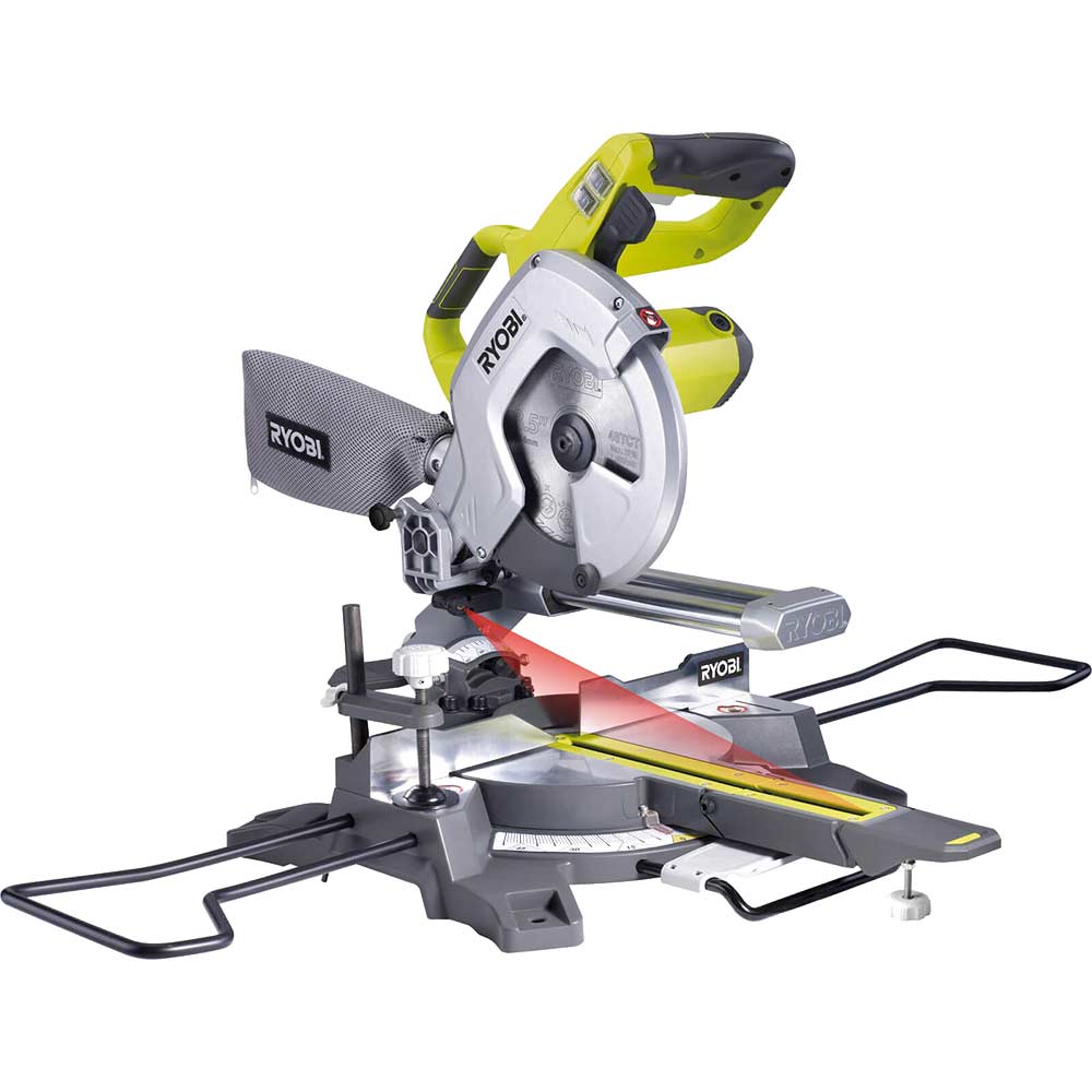 Ryobi EMS216L Compact Sliding Mitre Saw 216mm Mitre Saws