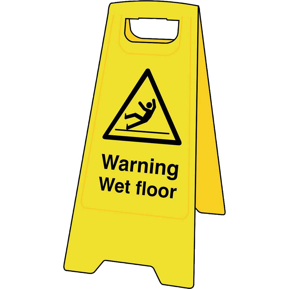 Scan Heavy Duty ABoard Sign Warning Wet Floor Safety & Warning Signs