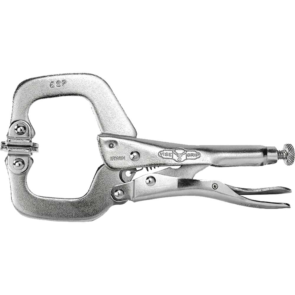 Irwin Vise Grip Locking C Clamp with Swivel Pads 150mm