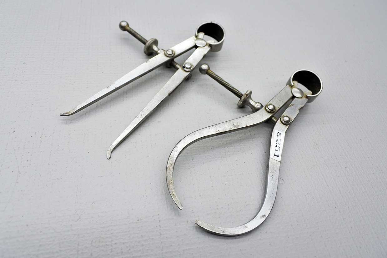 Starrett USA 4" Inside And Outside Pair Of Calipers Tool Exchange