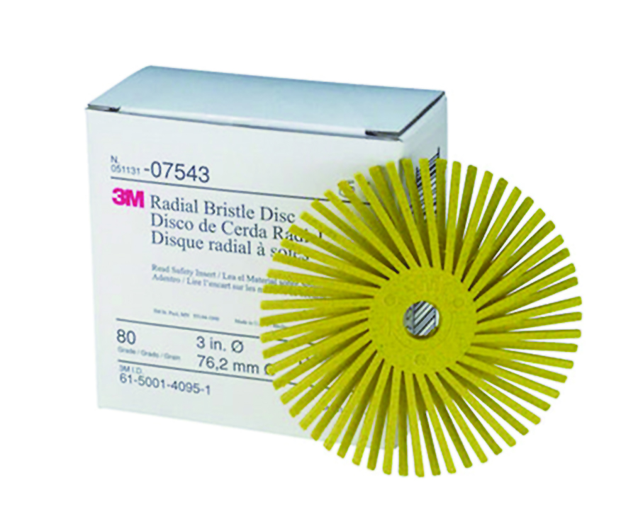 Great Deal On 3M 7543 3" ScotchBrite Radial Bristle Discs 80 grade