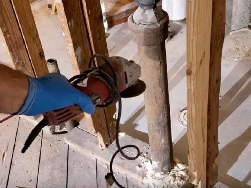 Learn How to Cut Cast Iron Pipe with an Angle Grinder