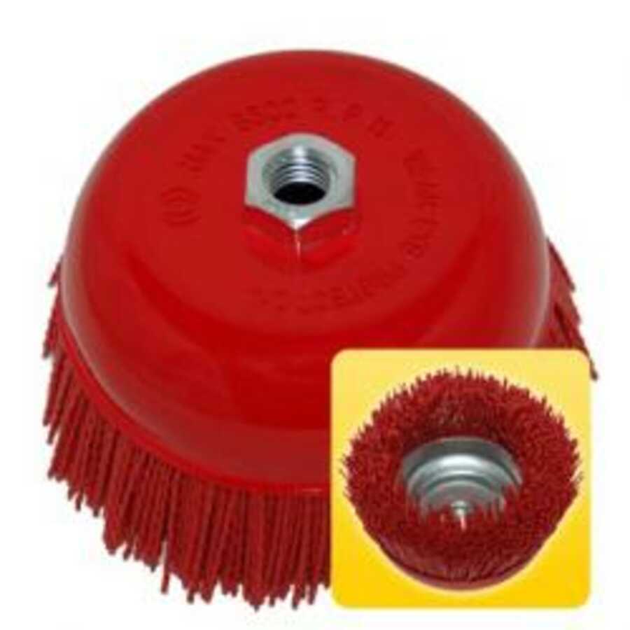 6 Nylon Filament Cup Brush AES Industries 51886