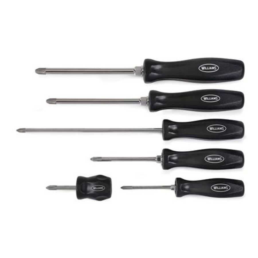 6 Piece Premium Slotted Screwdriver Set Williams 100P6SD
