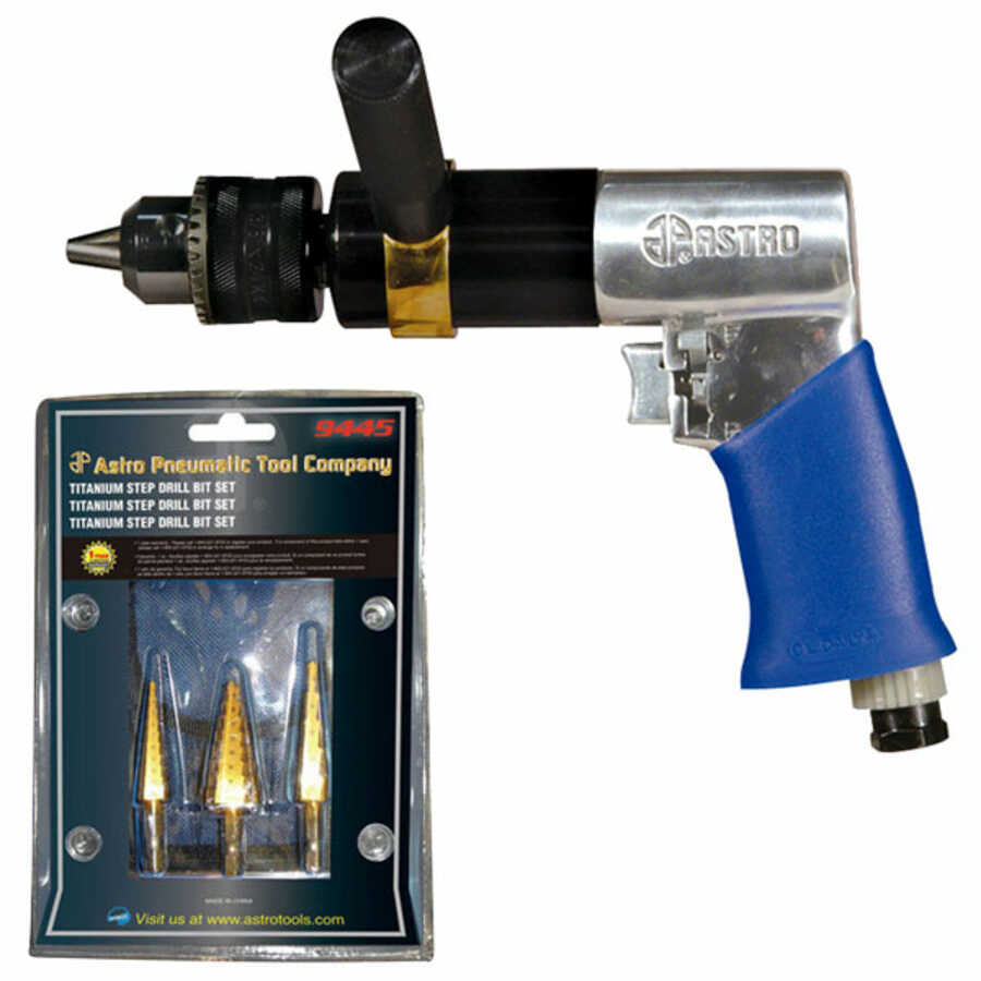 1/2 Inch Composite Reversible Drill Aircat Tools 4450