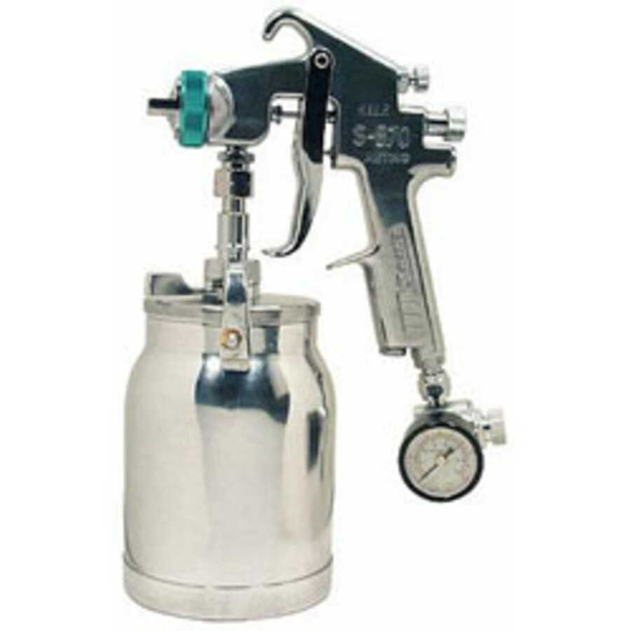 HVLP Siphon Feed Spray Gun w/ Cup & Regulator w/ 1.3 mm Nozzle Astro