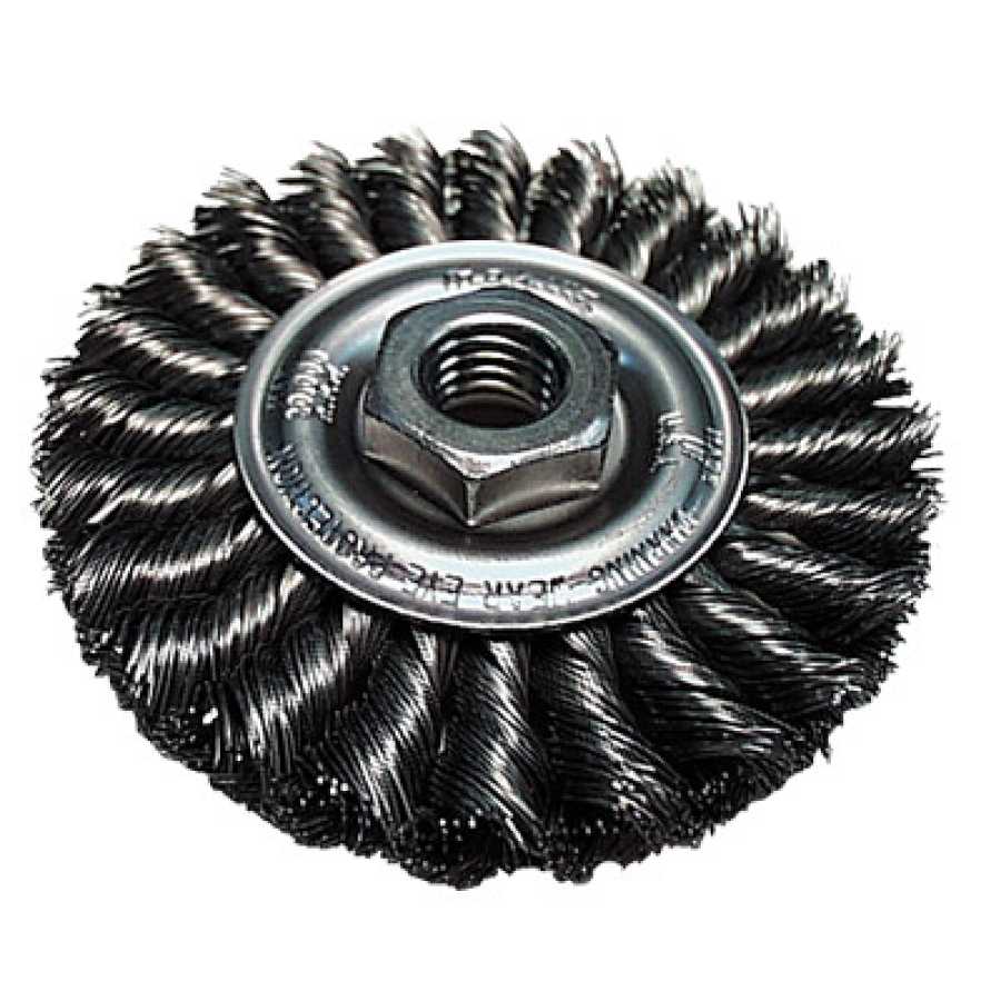 4 Knot Standard Twist Wire Wheel, 5/811 Arbor Makita 743212A