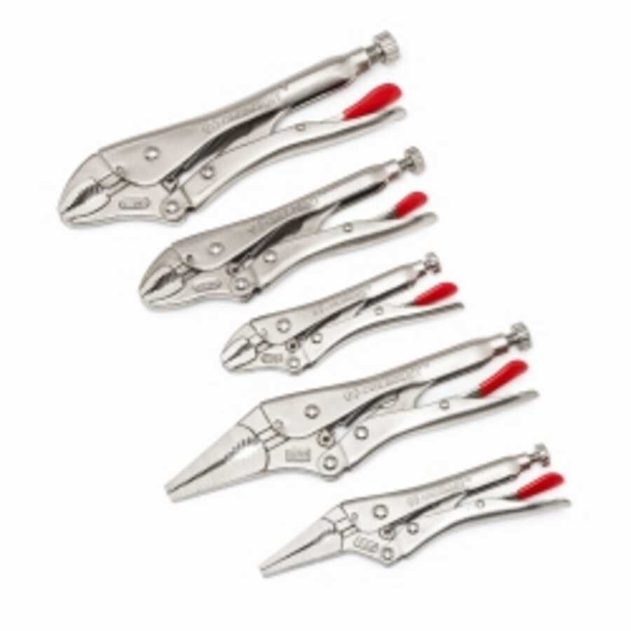 5Piece Locking Pliers Set
