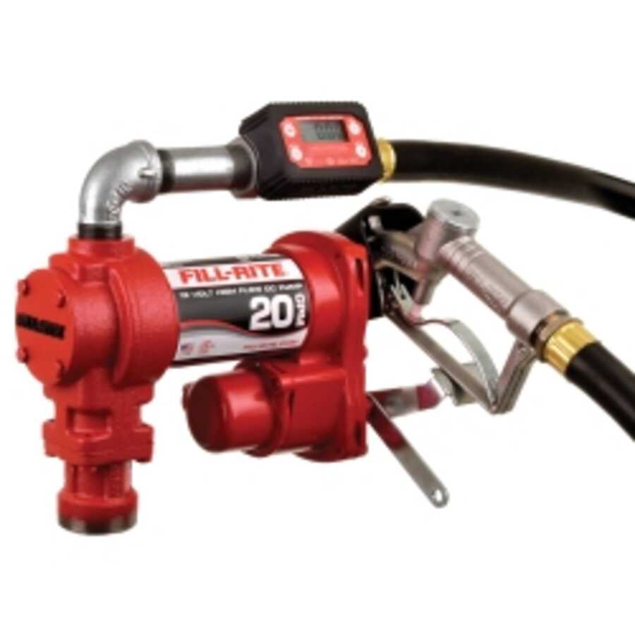 12V Fuel Transfer Pump Kit 20GPM w TT10AN Meter [308866] 871.25