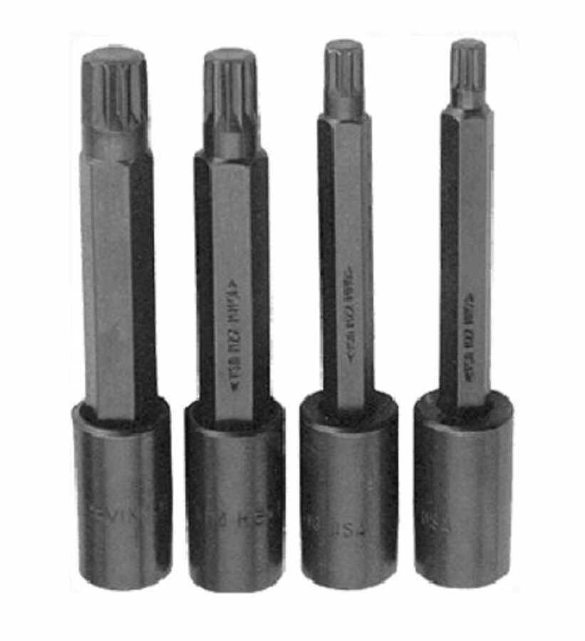 VIM Tools XZN100 3/8 Drive Metric Triple Square Bit 8Pc Socket Set