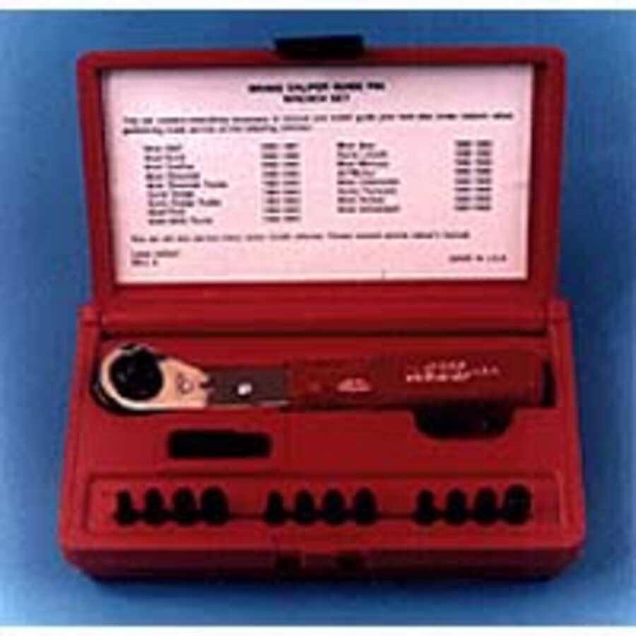 Brake Caliper Guide Pin Bit Wrench Set 14 Pc by Kastar