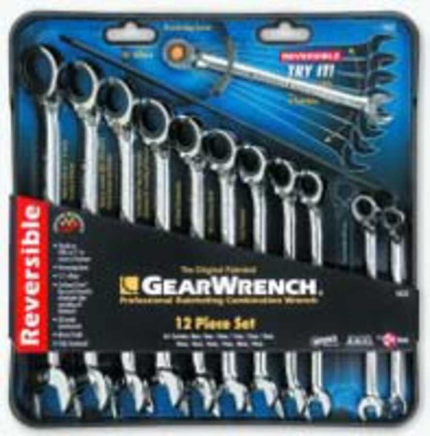 Metric Offset Reversible GearWrench Set 12Pc GearWrench