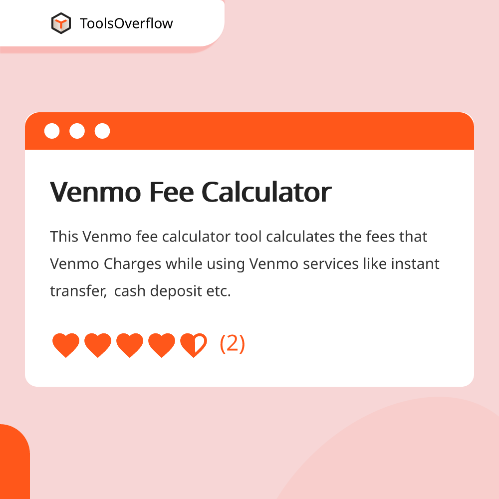 Venmo Fee Calculator