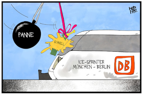 ICESprinter By Kostas Business Cartoon TOONPOOL