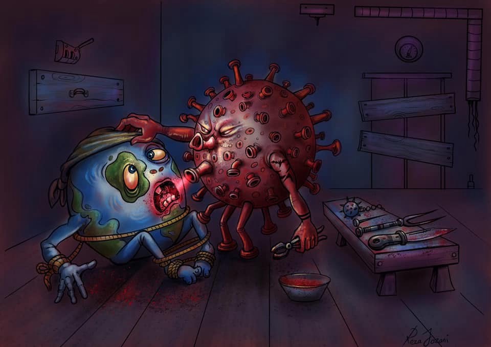 Coronavirus pandemic Cartoon 