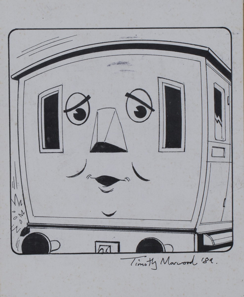 Timothy Marwood - 'Annie' (Thomas the Tank Engine Illustration), pen