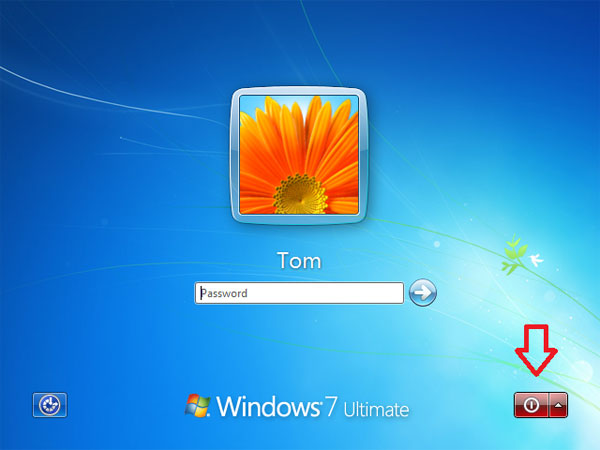 Disable Shutdown Button At Logon Screen Password Recovery