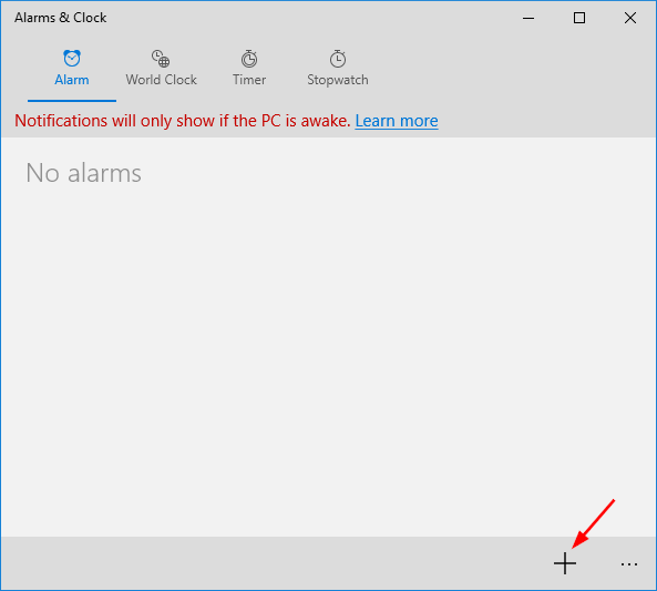 How to Set Up An Alarm in Windows 10 Password Recovery