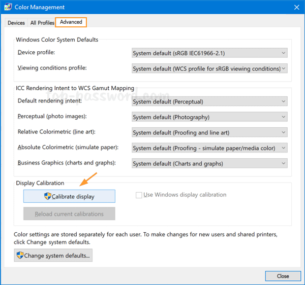 Easy Ways to Open Display Color Calibration in Windows 10 Password