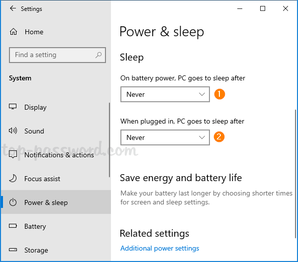 Fix Windows 10 Keeps Going to Sleep After 2 Minutes Password Recovery