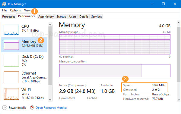 3 Ways to Check RAM Speed or Frequency on Windows 11 / 10 Password